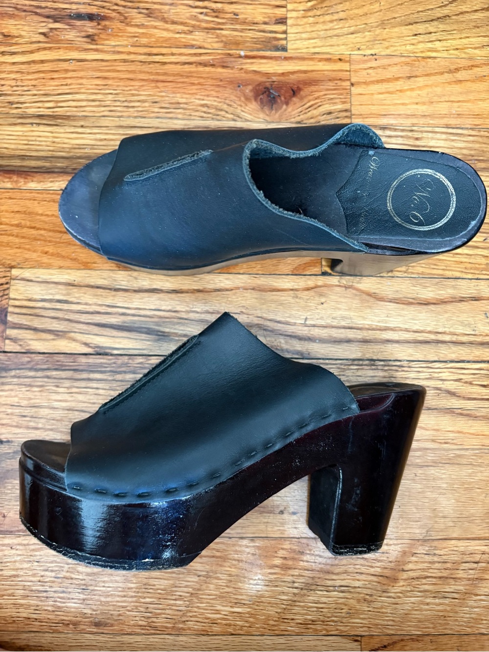 No. 6 Open Toe Platform Clogs 37 - Picture 3 of 9